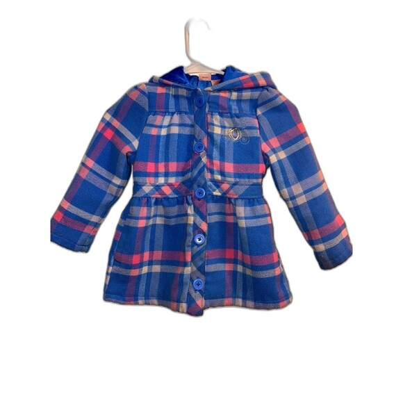 Disney Princess Girl Pink Blue White Button Down Coat/Jacket Cinderella 5T - Picture 2 of 7